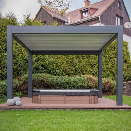 Obrázek č. 4 pro 'Lamelová pergola s vířivkou'