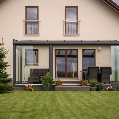 Obrázek č. 6 pro 'Prosklená pergola se systémovou zadní konstrukcí'