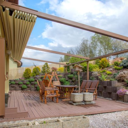 Obrázek č. 3 pro 'Pergola se shrnující PVC střechou'